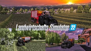 LS22FS22Timelapse  Lohnunternehmen  MM 12  Gras vom Lohner mit ladewagen einsammel  Thorben [upl. by Weisman]