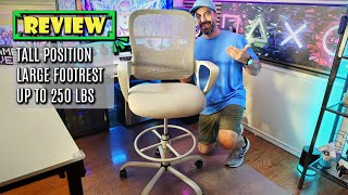 Ergonomic High Stool Chair Review – Sweetcrispy for Office amp Home [upl. by Georgia63]