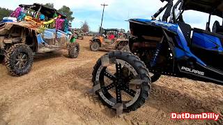 2 Highlifter RZR 1000 go deep Muddy Gras 2020 River Run ATV Park Yamaha Grizzley mudding amp water [upl. by Mallina735]