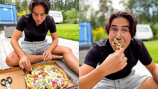 Trying Swedish Kebab Pizza For The First Time [upl. by Adian]