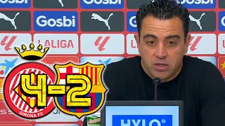 RUEDA PRENSA XAVI GIRONA CF 42 FC BARCELONA [upl. by Erialc]