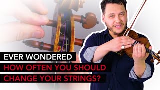 This is HOW OFTEN you need to CHANGE your VIOLIN STRINGS [upl. by Eimmas663]