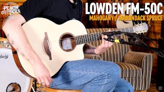 Lowden FM50C  Master Grade Church Pew Mahogany  Master Grade Adirondack Spruce [upl. by Draw]