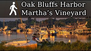 Beautiful Walk Oak Bluffs Harbor at Sunrise Marthas Vineyard [upl. by Emili]