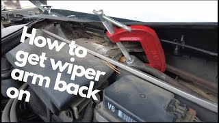 wiper arm not moving How to fix Windshield Wiper Linkage Loose wiper Linkage [upl. by Lletnom413]