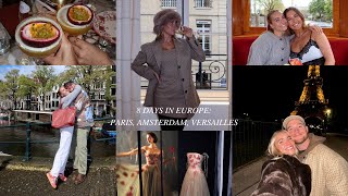 EUROPE VLOG PARIS AMSTERDAM VERSAILLES [upl. by Brynna433]