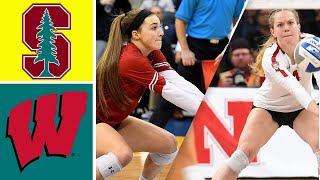 5 Stanford vs 3 Wisconsin  Women Volleyball  2024 College Volleyball [upl. by Attener]