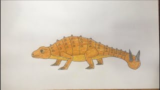 Cách vẽ Khủng Long Scolosaurus How to draw Scolosaurus [upl. by Panaggio]