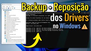 🖥️⚠️ Exportar e importar drivers do Windows ⬇️⬆️ [upl. by Ivor]