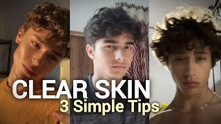 How To Get Clear Skin In 3 Simple Steps 3 Tips for clear skin [upl. by Roddie]