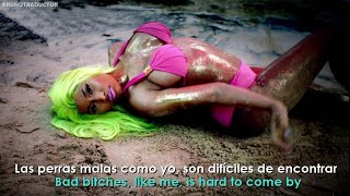 Nicki Minaj  Starships  Lyrics  Español  Video Oficial [upl. by Essenaj]