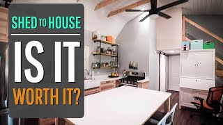 Is Converting a Shed to a House WORTH IT [upl. by Lesak827]