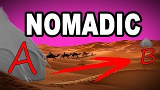 🐪 Learn English Words NOMADIC  Meaning Vocabulary with Pictures and Examples [upl. by Alroy]