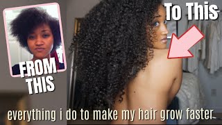 A Day In My Hair  My Full Hair Growth Routine For Rapid Hair Growth [upl. by Ahsieket]