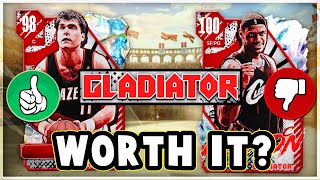 NBA 2K24 WHICH GLADIATORS CARDS ARE WORTH BUYING NBA 2K24 MyTEAM [upl. by Aznola]