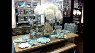 NEW VIDEO Tour of Z Gallerie Spring Table Settings [upl. by Asyal264]