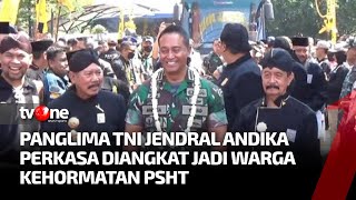 Panglima TNI Diangkat sebagai Warga Kehormatan oleh Perguruan Silat Hati Terate  Kabar Siang tvOne [upl. by Chilt984]