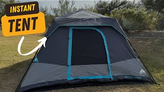 Ozark Trail 6 Person Dark Rest Instant Cabin Tent Review [upl. by Inneg]