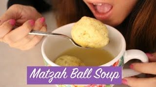 INSTANT MUKBANG Matzah Matzoh Ball Soup [upl. by Mosnar149]