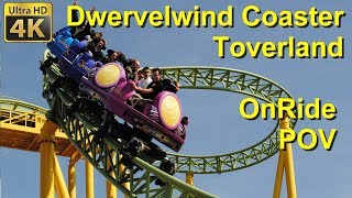 Dwervelwind onride toverland  front seat onride 4K POV dWervelwind Whirlwind Spinning Coaster [upl. by Chor]