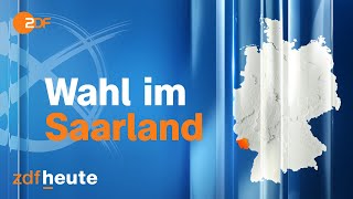 Landtagswahl im Saarland Prognose Hochrechnungen und Analysen zur Wahl [upl. by Icart]