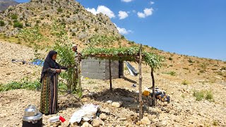 IRAN nomadic life  How do the nomads make canopies  Nomadic lifestyle of Iran [upl. by Salocin]