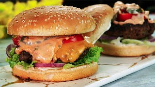 Beef Burger Recipe By SooperChef 🍔 [upl. by Dez52]