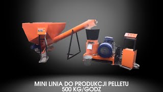 Mini linia do produkcji pelletu 500 kggodz od Granpell [upl. by Richia]