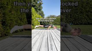 How to learn the elbow lever✅🌟Easier than it looks can you do it🫵 calisthenics [upl. by Emmott609]