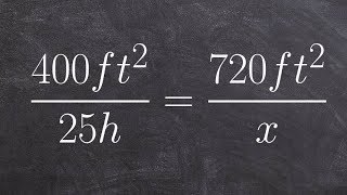 Solving a word problem using proportions [upl. by Eivets]