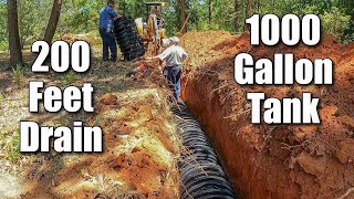 Septic Tank Install and New Drain Field [upl. by Ailehs]