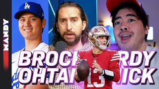 49ERS NICK WRIGHT BROCK PURDY OHTANI SCANDAL AARON DONALD [upl. by Kraus]