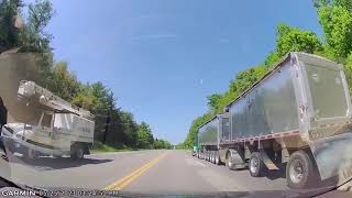 Drive View  Garmin Dash Cam  Cement City Michigan To Traverse City Michigan [upl. by Arimas]