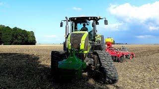 Stoppelland bewerken met Claas Axion 950  SumoTrio 45 Westerhof [upl. by Danna213]