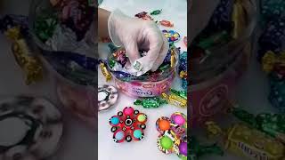 ASMR 🆒Crinkling Sounds Candy Wrapper🍬 🍬 🌈 trending asmr shortsviral [upl. by Acissey226]