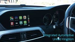 Mercedes C Class W204 Retrofit CarPlay and Android Auto  NTG45 and NTG47 [upl. by Etteniotna]