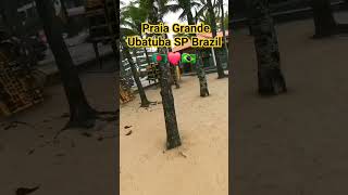 Praia Grande Ubatuba SP Brazil 🇧🇩❤️🇧🇷brazillife music song pop brazil travel beachwalkbrazil [upl. by Ellie]