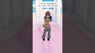 Wheel Chooses Outfit Time Limit Theme Dystopia 🧟 roblox dti dresstoimpress shorts [upl. by Christen]