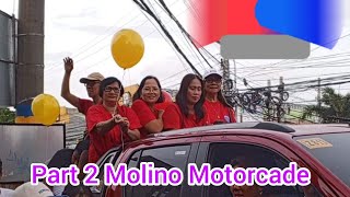 PART 2 MOLINO MOTORCADE PARADE IGALA KO KAYO SA BACOOR [upl. by Ahsinirt]