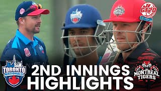 2nd Innings Highlights  Toronto Nationals vs Montreal Tigers  Match 19  Global T20 Canada 2024 [upl. by Onailime]