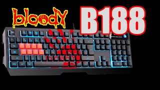 Игровая клавиатура с подсветкой Bloody B188 обзор тест и сравнение [upl. by Patricio]