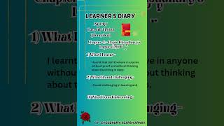 Learners Diary Ncert Class 8 English Main Book Honeydew Chap4Bepin Choudhurys Lapse of M [upl. by Tyika]