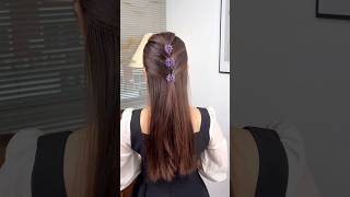 Beautiful new hair style for girls🤩 hairstyles tutorial beautiful tutorial viralvideo shorts [upl. by Ecinwahs]