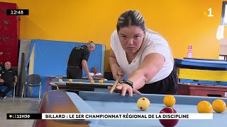 Championnat régional de billard  une centaine de participants pour cette première édition [upl. by Aidekal415]