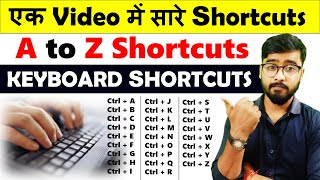 Keyboard a to z shortcut keys  keyboard shortcuts a to z  Keyboard Shortcuts [upl. by Witcher]