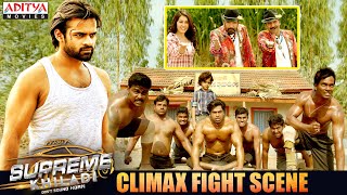 Supreme Khiladi Climax Fight Scene  Sai Dharam Tej Raashi Khanna Ravi Kishan  Aditya Movies [upl. by Jat826]