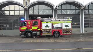 Nottinghamshire fire and rescue service Mansfield pump collecting jump maned Alp [upl. by Harmonia]