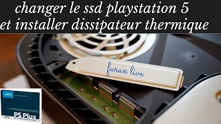 TUTO PS5 CHANGER LE SSD m2  installer dissipateur thermique [upl. by Yelac]