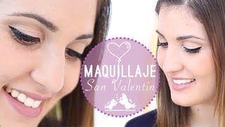 Como maquillarse los ojos para San Valentín quotMaquillaje Sencilloquot [upl. by Eeryn522]