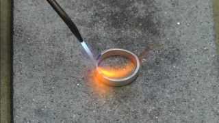 Three ways to solder a silver ring [upl. by Annodas594]